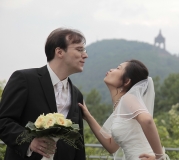 Hochzeitspaar an der Porta