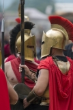 Römische Kämpfer mit Helm