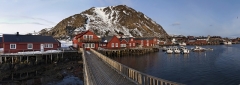 7814H-7819H-Ballstad-Fischerhäuser-am-Hafen-Panorama-Detail