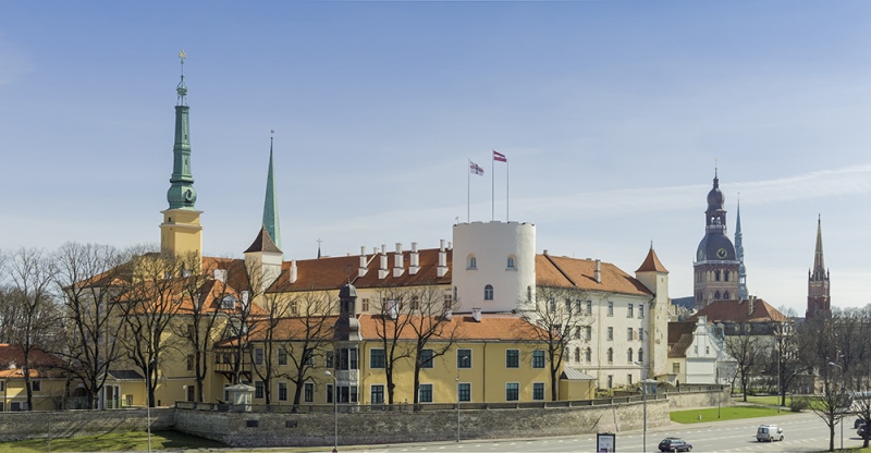 Riga Lettland historische Architektur Burg Schloss