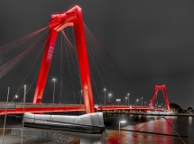 1205S-13S-Wilhelmbrücke-Rotterdam-Nacht-Detail-SW-col-red
