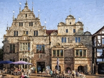 518D Ratskeller Rinteln am Markt gemalt 80x60