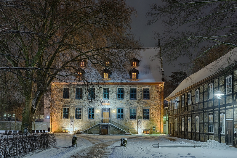 Landbergschen Hof Stadtbücherei Stadthagen Winter