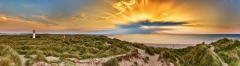 7916P-7920P-Leuchtturm-Sylt-Ellenbogen-Panorama-Sonnenuntergangsstrahlen
